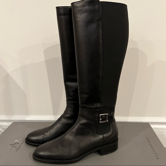 aquatalia natalee leather riding boots